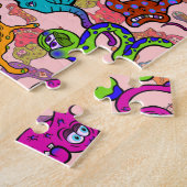 Biologische Allergie Outbreak Cartoon Legpuzzel (Zijkant)