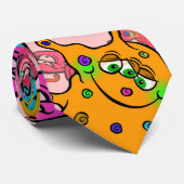 Biologische Allergie Outbreak Cartoon Stropdas (Opgerold)