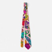 Biologische Allergie Outbreak Cartoon Stropdas (Achterkant)