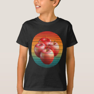 Biologische appel vruchten gezond voedsel t-shirt