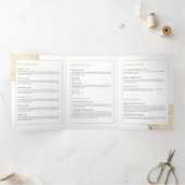 Biologische Beauty Gold Tree Rings Salon Brochure Drieluik Kaart (Binnen)