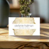 Biologische Beauty Gold Tree Rings Salon Visitekaartje