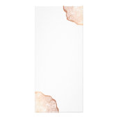 Biologische Beauty Roos Gold Tree Rings Salon Reclamekaart (Achterkant)