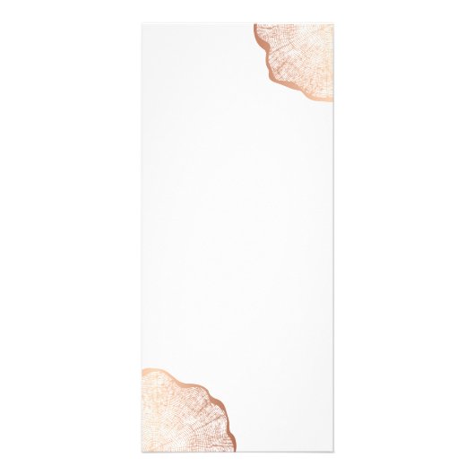 Biologische Beauty Roos Gold Tree Rings Salon Reclamekaart (Achterkant)