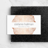 Biologische Beauty Roos Gold Tree Rings Salon Visitekaartje