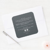 Biologische Bedrijfs Schoonheidsproduct Ingrediënt Vierkante Sticker (Envelop)