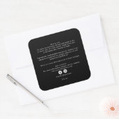 Biologische Bedrijfs Schoonheidsproduct Ingrediënt Vierkante Sticker (Envelop)