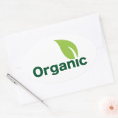 Biologische beeldstickers ovale sticker (Envelop)