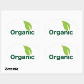 Biologische beeldstickers ovale sticker (Vel)