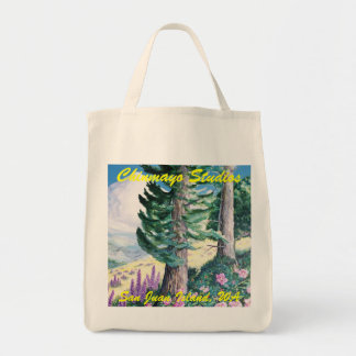 Biologische bergbloemen boodschappentas tote bag