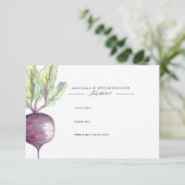 Biologische biet | Informatiekaart in waterverf Informatiekaartje (Staand voorkant)