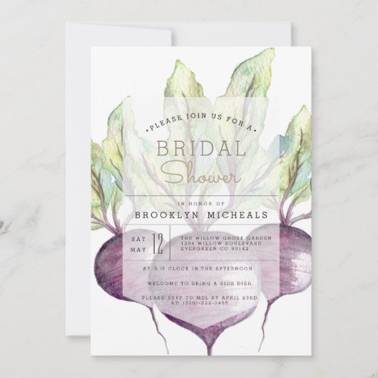 Biologische bieten | Veggie | VRIJGEZELLENFEEST WA Kaart (Voorkant)