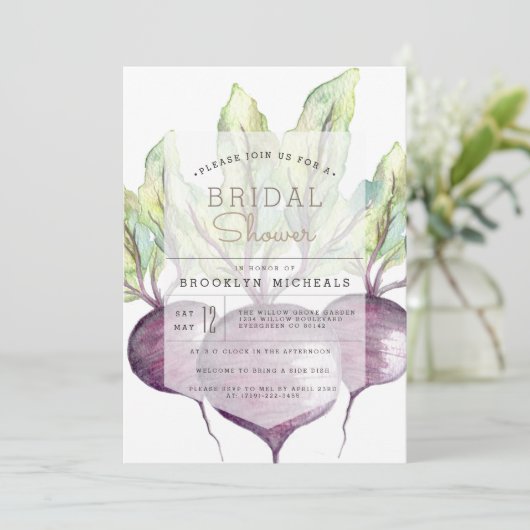 Biologische bieten | Veggie | VRIJGEZELLENFEEST WA Kaart (Staand voorkant)