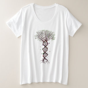 Biologische biologie van de biologie van de biolog grote maat t-shirt