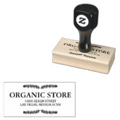 Biologische bladeren2 rubberstempel (Gestempeld)