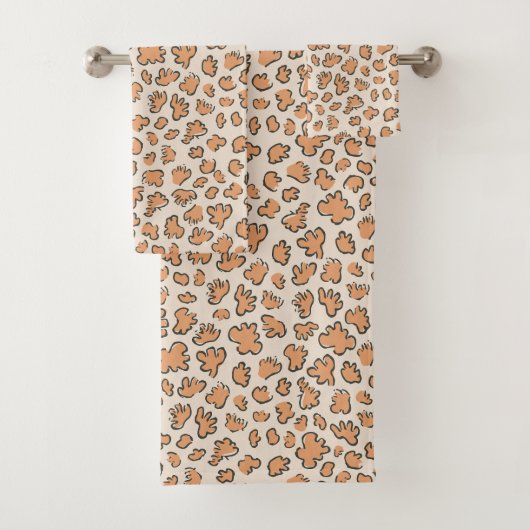 Biologische Bloemblad Terrazzo | Moderne Landelijk Bad Handdoek (Insitu)