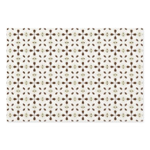 Biologische bloemen inpakpapier plat vel set van 3