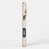 Biologische Bloemige Achtergrond iPhone Hoesje (Rechterkant)