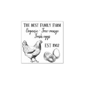 Biologische boerderij/boerenbedrijf Verse eieren v Rubberstempel (Afrduk)