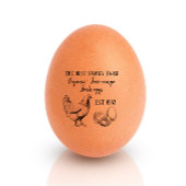 Biologische boerderij/boerenbedrijf Verse eieren v Rubberstempel