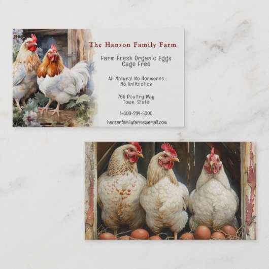 Biologische Boerderijen Visitekaartje (Voorkant / Achterkant)