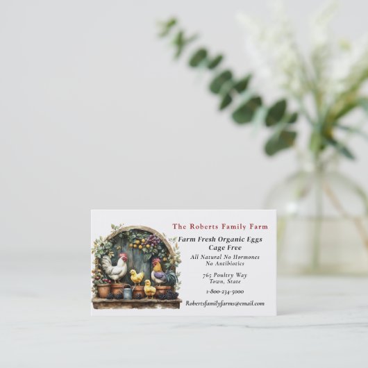 Biologische Boerderijen Visitekaartje (Staand voorkant)