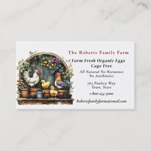 Biologische Boerderijen Visitekaartje (Voorkant)