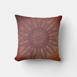 Biologische boho stijl sunburst mandala recoleta d kussen