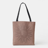 Biologische boho sunburst tote bag (Achterkant)