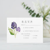 Biologische braam Duo aquarel RSVP (Staand voorkant)