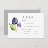 Biologische braam Duo-waterverf RSVP (Voorkant / Achterkant)