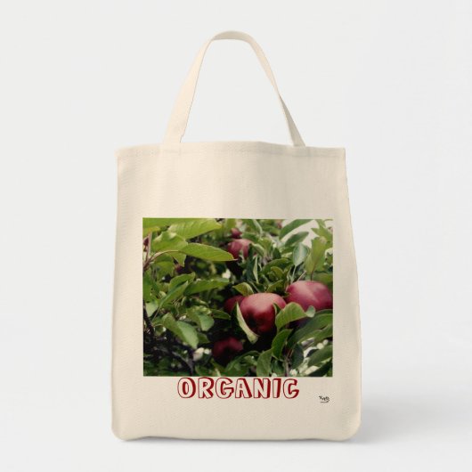 Biologische Canvas tas van appels (Voorkant)