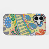 Biologische case / geel iPhone 16 hoesje (Achterkant horizontaal)