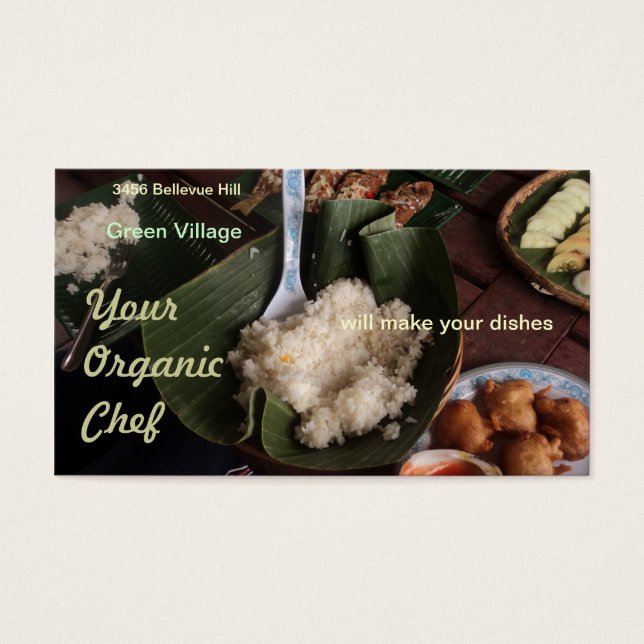 biologische chef visitekaartjes (Voorkant)