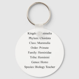 Biologische classificatie - Biologische leraar Sleutelhanger
