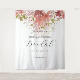 Biologische Country Floral Waterverf met de hand g Wandkleed