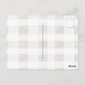 Biologische Cream Tan Christmas Teddy Bear Santa H Briefkaart (Achterkant)