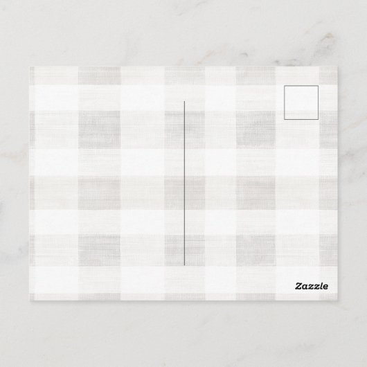 Biologische Cream Tan Christmas Teddy Bear Santa H Briefkaart (Achterkant)