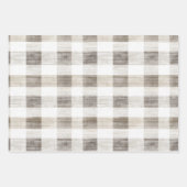 Biologische Cream Tan Kerst Ornamenten Inpakpapier Vel (Voorkant 2)