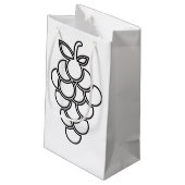 Biologische druiven Gift Bag Klein Cadeauzakje (Achterkant Gekanteld)