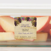 Biologische druivenjam druivenranken rustiek labels (Aangebracht)