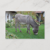 Biologische grasmaaier op vier uur visitekaartje (Voorkant)