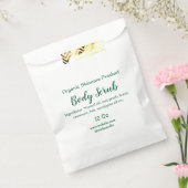 Biologische groene natuur body scrub boter naam to bedankzakje (Gezegeld)