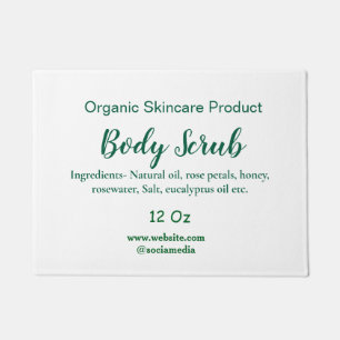 Biologische groene natuur body scrub boter naam to deurmat