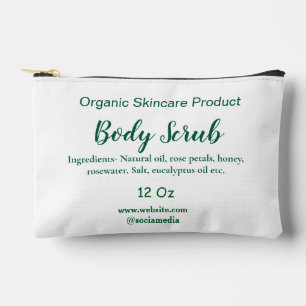 Biologische groene natuur body scrub boter naam to etui