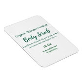 Biologische groene natuur body scrub boter naam to magneet (Rechterzijde)