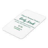 Biologische groene natuur body scrub boter naam to magneet (Linkerzijde)