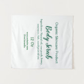 Biologische groene natuur body scrub boter naam to wandkleed (Voorkant (horizontaal))