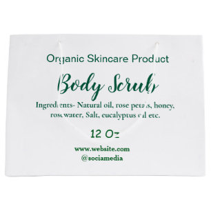 Biologische groene natuur body scrub boter voeg na groot cadeauzakje