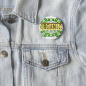 Biologische Groene Slogan Button (In situ)